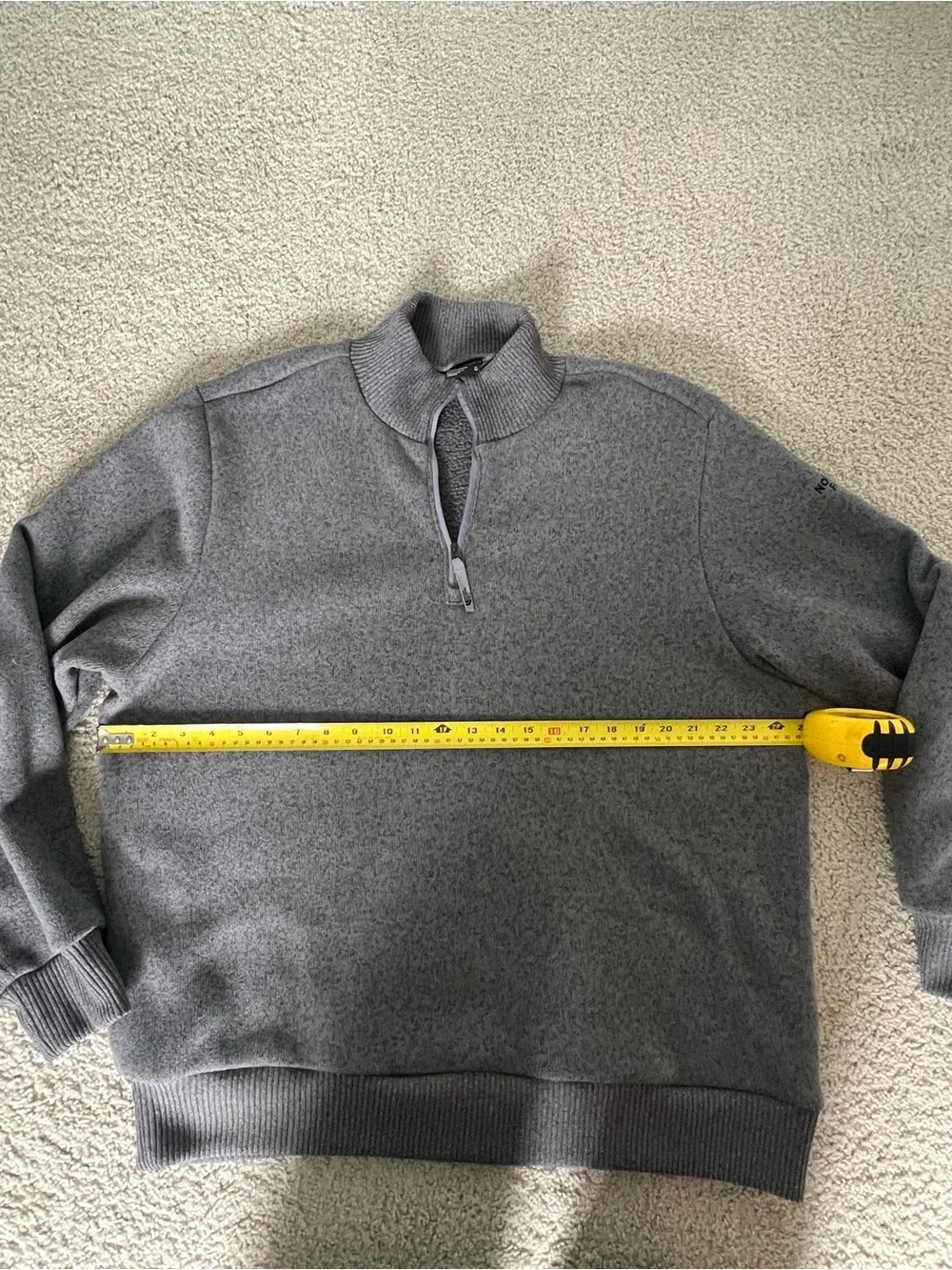 The North Face Men's Gray Half-Zip Sweater